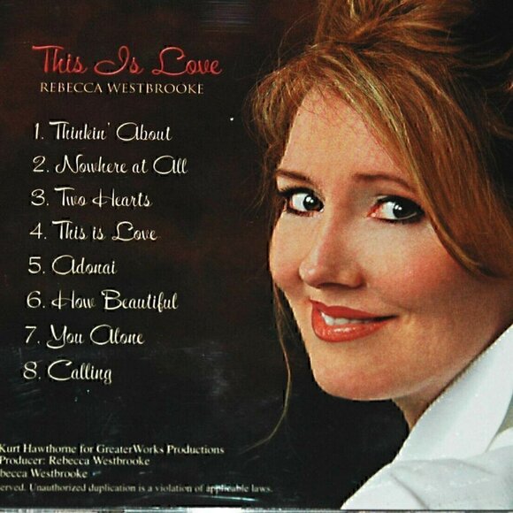 OOP CD Rebecca Westbrooke This Is Love New Sealed - Picture 2 of 4
